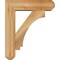 Ekena Millwork Imperial Craftsman Rough Sawn Bracket w/ Offset Brace, Western Red Cedar, 6"W x 20"D x 24"H BKT0604X20X24IMP04RWR - alternate 4